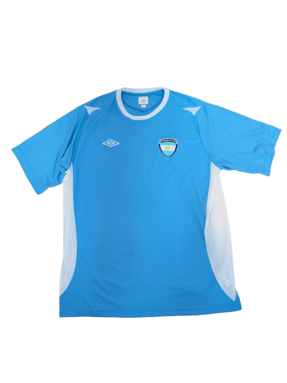 Tailored By Umbro Argentina Football Jersey Top Blue White Men's XL Rare Short